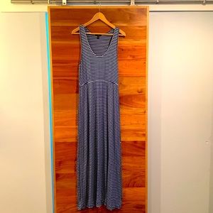 J.Crew Striped Jersey Maxi Dress